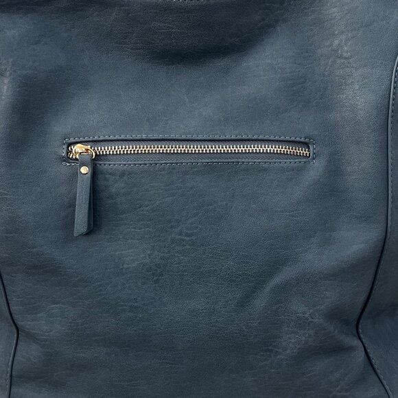 Sasha + Sofi Side Zipper Faux Leather Hobo Bag, Brand New! - Picture 3 of 9